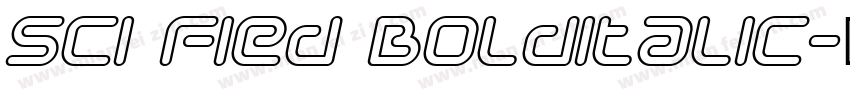 Sci Fied BoldItalic字体转换